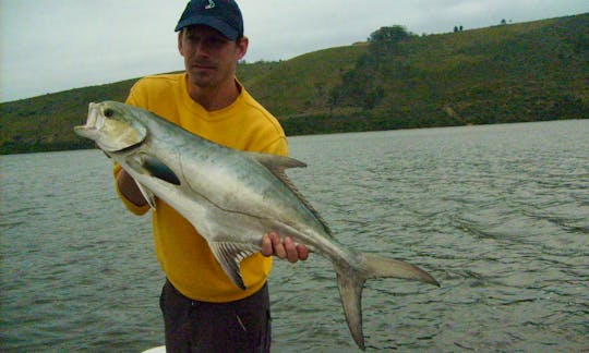 Fishing in Knysna, South Africa on Pontoon