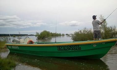 Aproveite a pesca em Concordia, Argentina, no Jon Boat