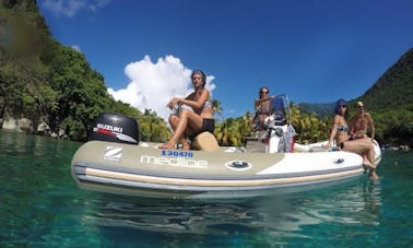 Rent the Zodiac Medline 550 Semi Rigid Inflatable Boat In Basse-Terre, Guadeloupe