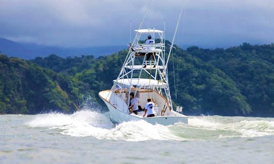 32' Sport Fisherman Fishing Charter in Herradura, Costa Rica