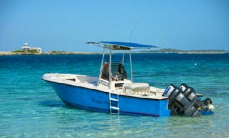 Dual Engines - take this blue beauty for a day charter!