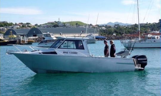 Enjoy Fishing in New Plymouth, New Zealand on Cuddy Cabin