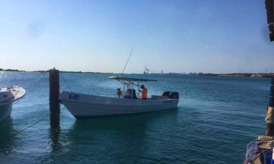 Fishing Trip in Oranjestad, Aruba on Center Console for 6 People