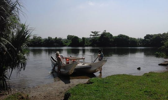 Rent a Traditional Paddle Boat in Galle, Sri Lanka