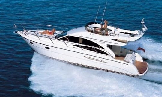 Experience Luxury on a 45’ Princess Flybridge Yacht in Sunny Isles