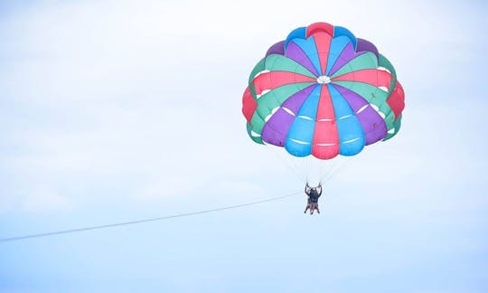 Cool Parasailing Ride in Quatre Cocos, Mauritius