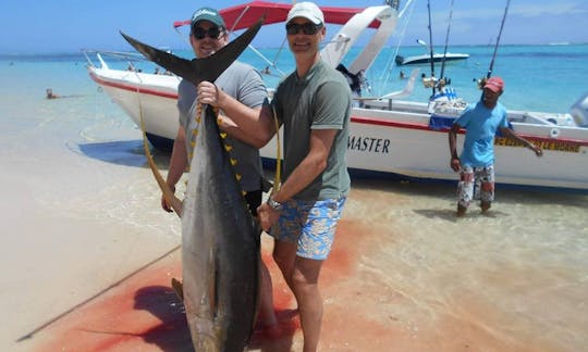 Enjoy Fishing in La Gaulette, Mauritius on Center Console