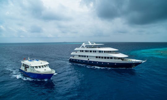 Charter the Ocean Sapphire Power Mega Yacht in Maldives!