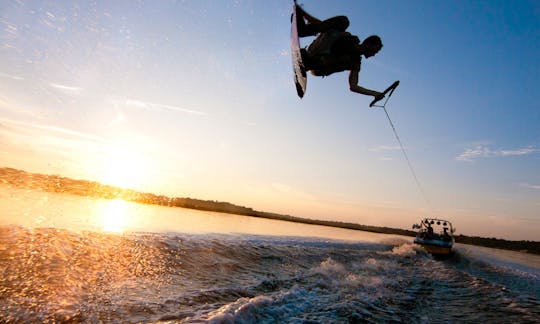 Wakeboarding in the City of Basel.