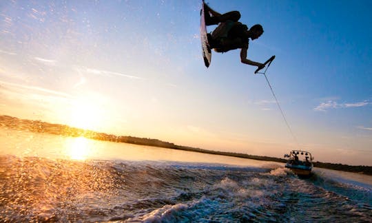 Wakeboarding in the City of Basel.