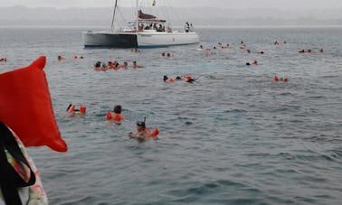 Excursion en catamaran Reggae Negril, plongée avec tuba et coucher de soleil