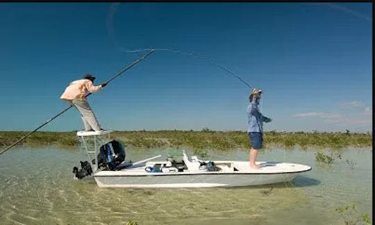 Enjoy Fishing in Deep Creek Settlement, Bahamas on Jon Boat