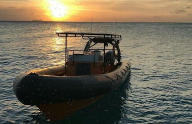 Charter 25ft "Powerboat Caribbean II" RIB In Willemstad, Curaçao