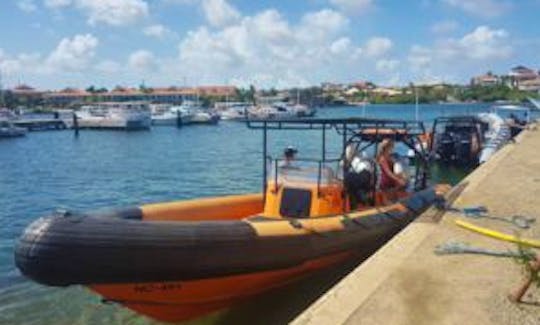 Charter 25ft "Powerboat Caribbean II" RIB In Willemstad, Curaçao