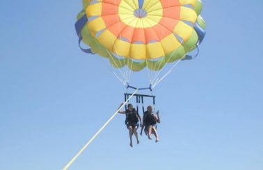 Awesome and Hair Raising Parasailing Ride in Karfas, Greece