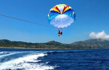An amazing Parasailing Experience in Zakinthos, Greece