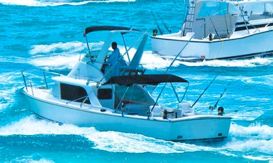 Fishing Charter on 31ft ''Tatian'' Fishing Boat in Cancún, Mexico