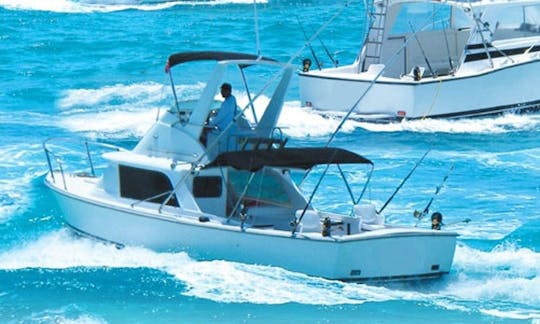 Fishing Charter on 31ft ''Tatian'' Fishing Boat in Cancún, Mexico