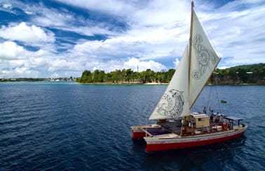 Eco-Friendly Traditional Vaka Sailing Vessel for rent in Port Vila, Vanuatu