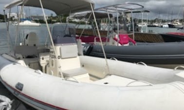 19 ft Semi Rigid Boat Rental in Pointe-à-Pitre, Guadeloupe