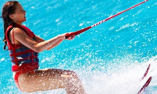 Enjoy Water Skiing in Kamari, Greece