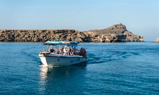 Charter a Glass Bottom Boat in Lindos, Greece