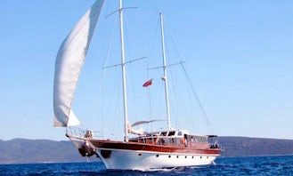 87' Sailing Mega Yacht Trips in Mugla, Turkey
