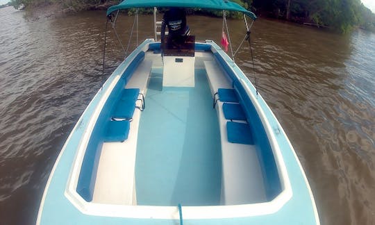 Rent a center console in Belize City, Belize for up to 15 pax