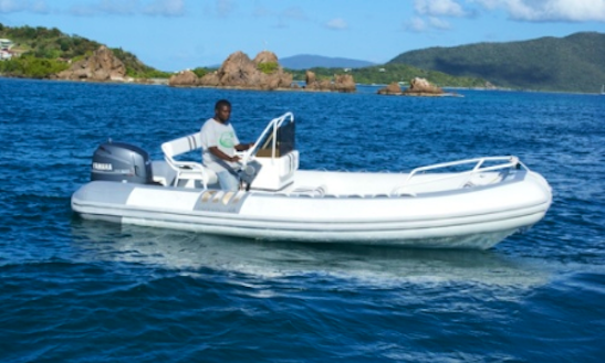 Charter 19' Rigid Inflatable Boat In Parham Town, British Virgin Islands