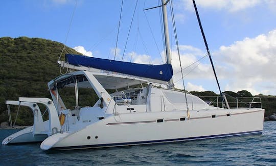 Charter 47' Leopard Cruising Catamaran in Cupe Coy, Sint Maarten
