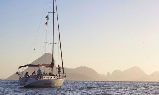 Sunset Sailing Tour in Rio de Janeiro, Brazil on this Velamar Sailing Yacht
