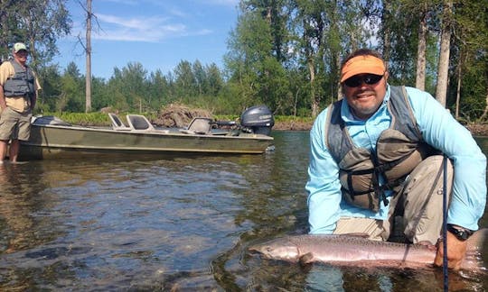 24' Jon Boat Charter in Skwentna, Alaska