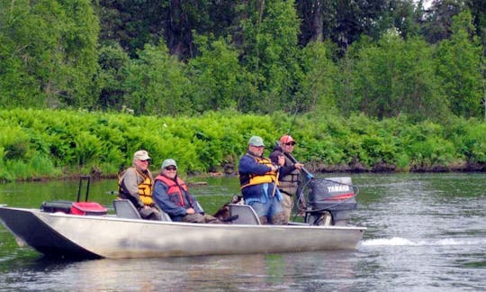 24' Jon Boat Charter in Skwentna, Alaska