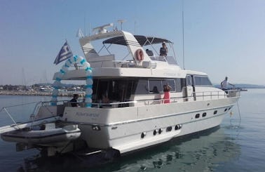 Charter 58' Canados Power Mega Yacht in Katakolo, Greece