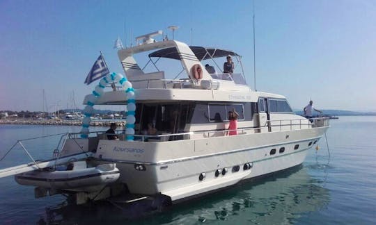 Charter 58' Canados Power Mega Yacht in Katakolo, Greece