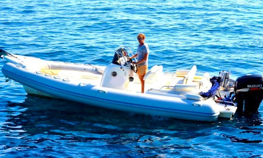 Colbac | Deluxe RIB hire in Loggos, Paxos | available in all Ionian Islands
