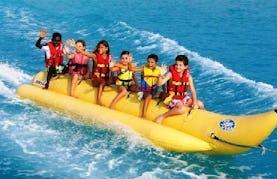 Wet and Wild Banana Boat Rides in Bali, Indonesia
