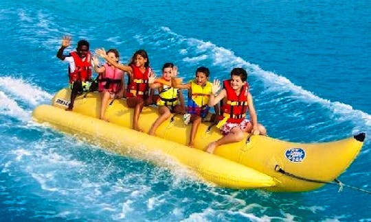 Wet and Wild Banana Boat Rides in Bali, Indonesia