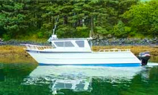 37' Deck Boat Rental in Kodiak, Alaska