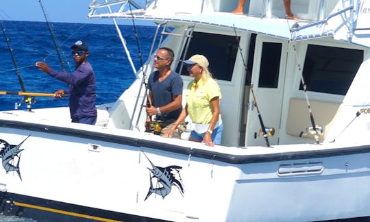Marlin fever Yacht for deep sea fishing at Cap cana , Dominican Republic
