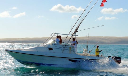 Enjoy Fishing in Vilanculos, Mozambique on 31' Vamizi Cuddy Cabin