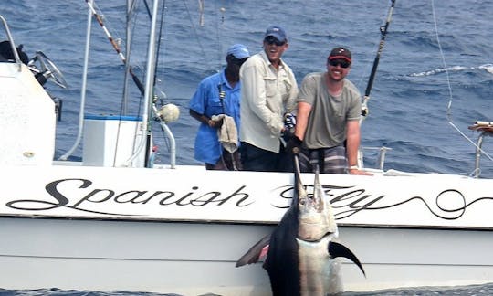 Enjoy Fishing in Vilanculos, Mozambique on 25' Spanish Fly Power Catamaran