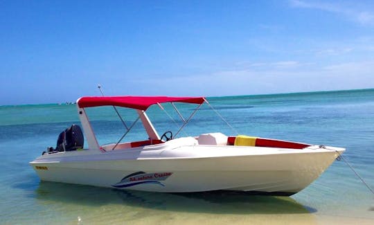 Rent this Resigraft Bowrider in Rivière Noire, Mauritius for up to 10 person