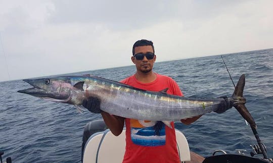 Enjoy Fishing in Malé, Maldives on 26' Center Console