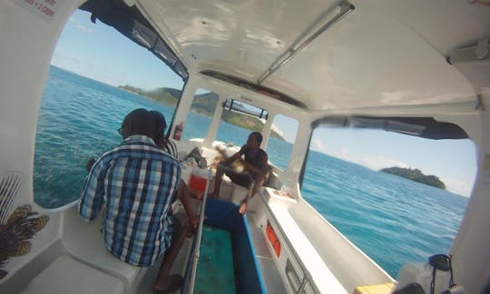 Charter Island Hopper Glass Bottom Boat in Victoria, Seychelles