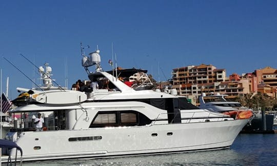 Charter 70' Queenship Power Mega Yacht in Baja California Sur, Mexico