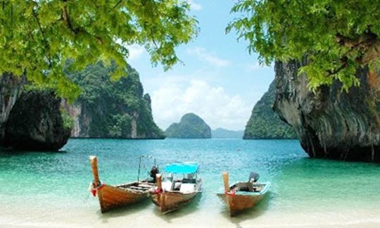 Rent a Private Long Tail Boat Tour: 2 Days in Koh Phi Phi & 4 Islands Sunset, Krabi