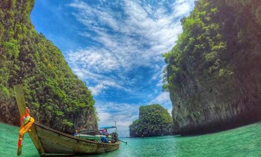 Rent a Private Long Tail Boat Tour: 2 Days in Koh Phi Phi & 4 Islands Sunset, Krabi