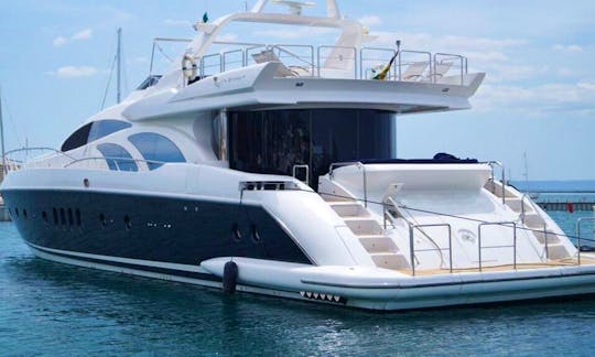 Charter 98' Azimut Power Mega Yacht in Baja California Sur, Mexico