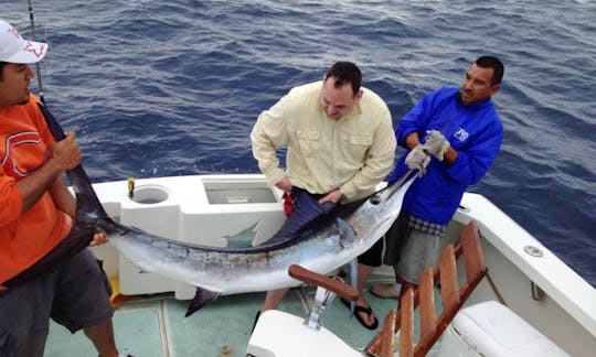 Pêcheur sportif Bertram de 31 pieds à Cabo San Lucas, Mexique